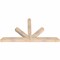 Ekena Millwork Saratoga Smooth Timber Gable Bracket, Douglas Fir, 60"W x 32"H x 3 1/2"D x 3 1/2"F, 13/12 Pitch GBW060X32X0404SAR00SDF - alternate 2